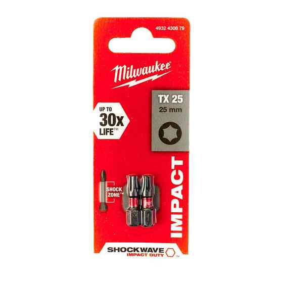 Біта SHOCKWAVE MILWAUKEE, TX25, 25мм, (2шт) Одесса