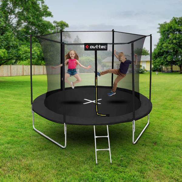 Батут OUTTEC Inside Net з внутрішньою сіткою 10 футів 305 см чорний Київ - фото 3