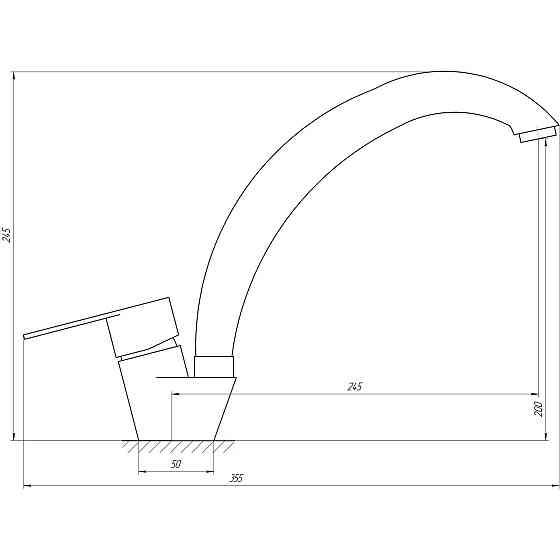 Змішувач для кухні Globus Lux MAIN SM-203S (000019186) Київ