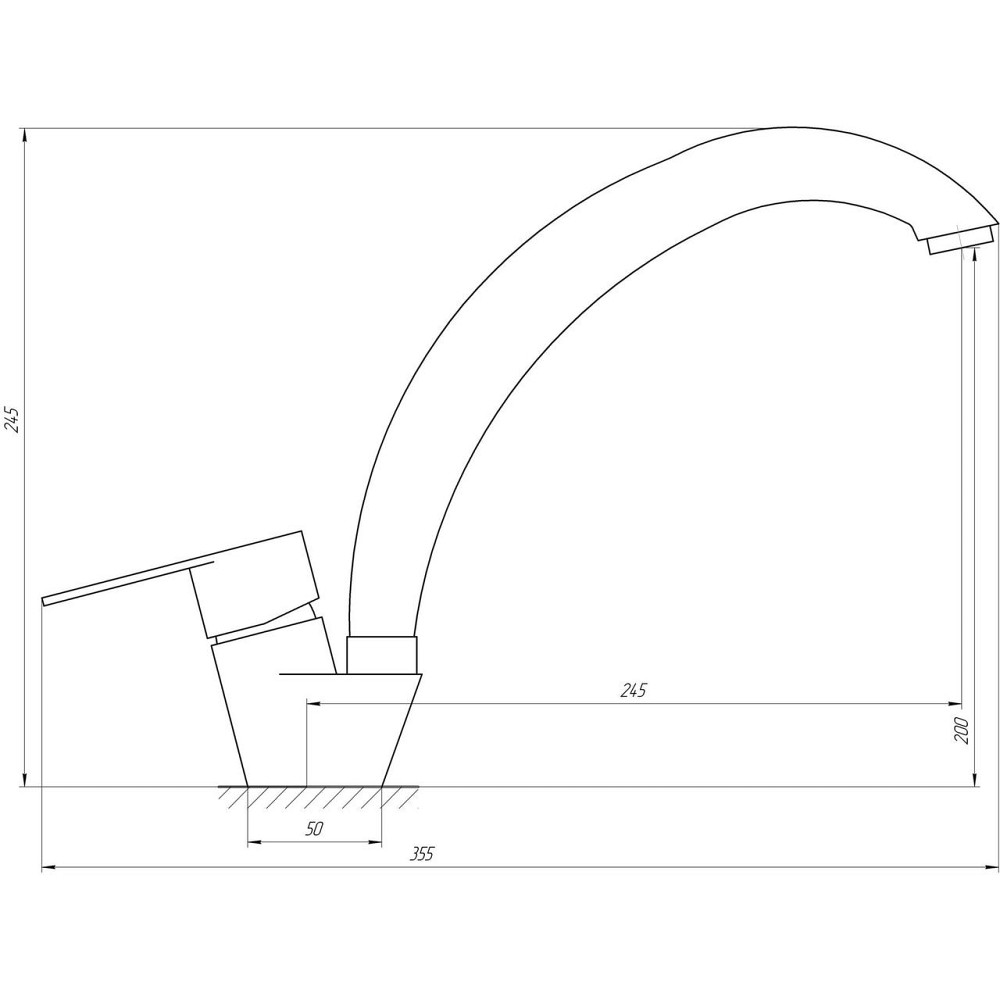 Змішувач для кухні Globus Lux MAIN SM-203S (000019186) Київ - фото 5