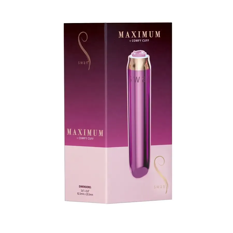 Віброкуля Swan Maximum + Comfy Cuff Pink, суперпотужна, різна інтенсивність, силіконова манжета Львів - фото 8