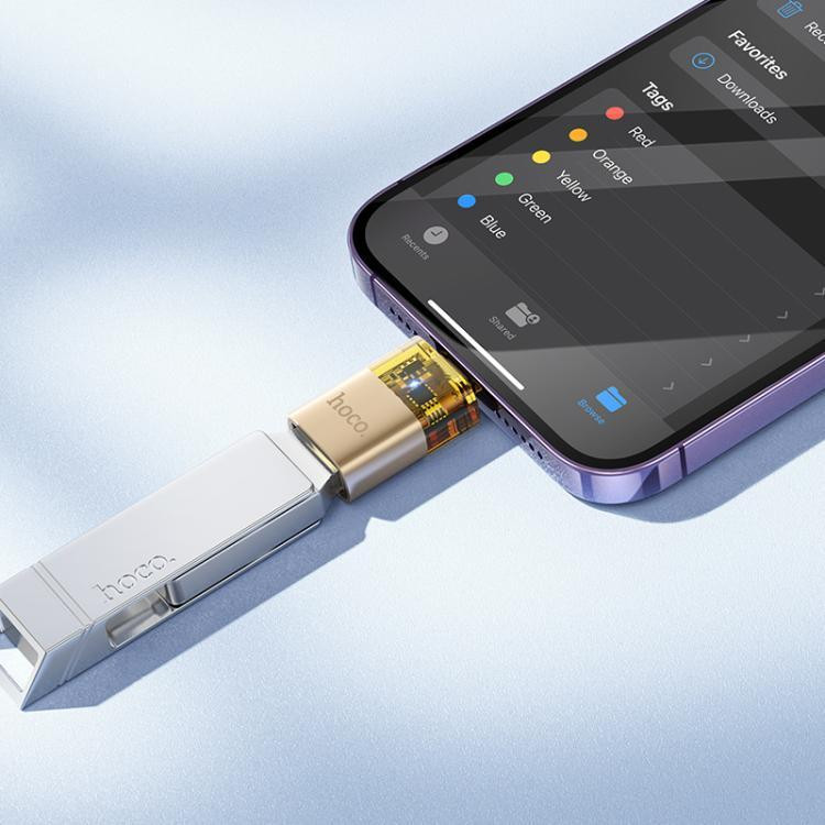 Адаптер HOCO UA36 iP на USB OTG черный Киев - изображение 2