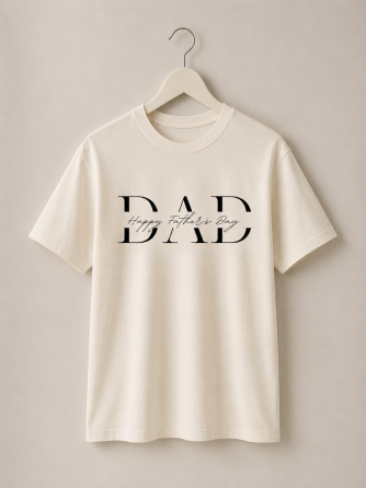Футболка для папы «DAD Happy Father Day» | Подарочный дизайн XXL, Белый Черновцы
