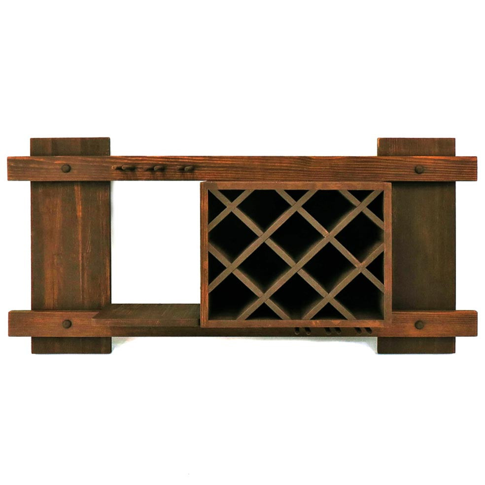 Настенная винная полка 