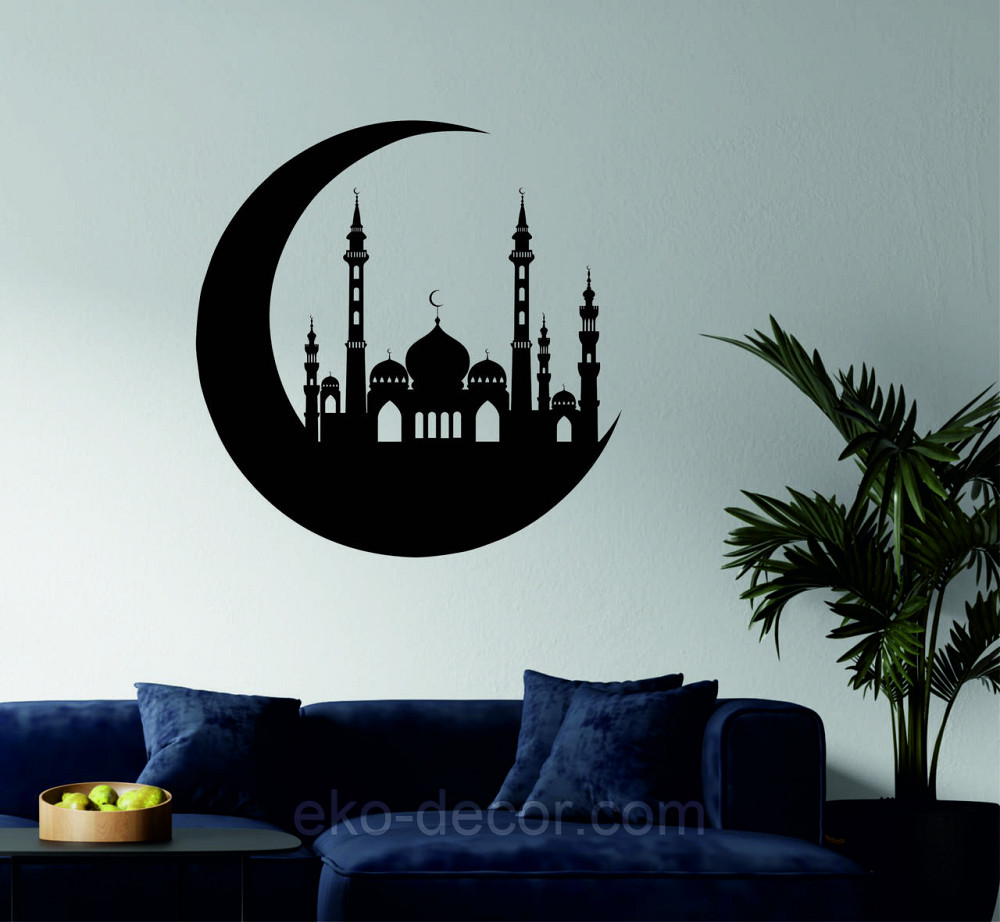 Декоративное настенное Панно «Ислам» Декор на стену 90*90 см, Черный Киев - изображение 2