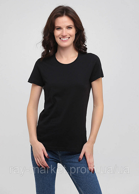 Футболка базова Stedman Classic-T Unisex приталена чорна (ST2600-BLO) S Київ - фото 1