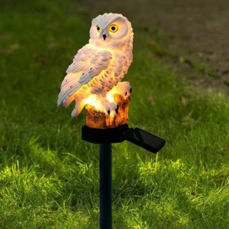 Оригинальный Светильник садовый Сова с солнечной панелью для освещения сада, дорожек, терассы, двора Одесса - изображение 3