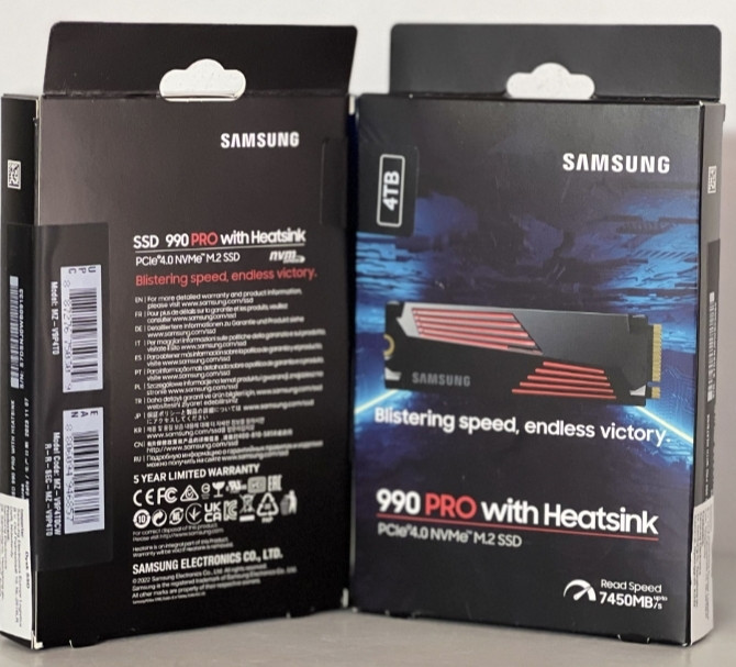 SSD Накопитель Samsung 990 PRO With Heatsink 4TB (MZ-V9P4TOCW) Київ - фото 2