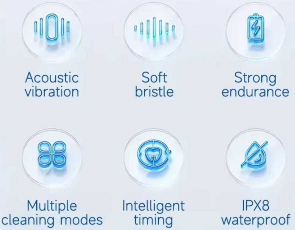 Электрическая зубная щётка JD015 (щётки DuPont) + набор 4 насадки. Киев - изображение 4