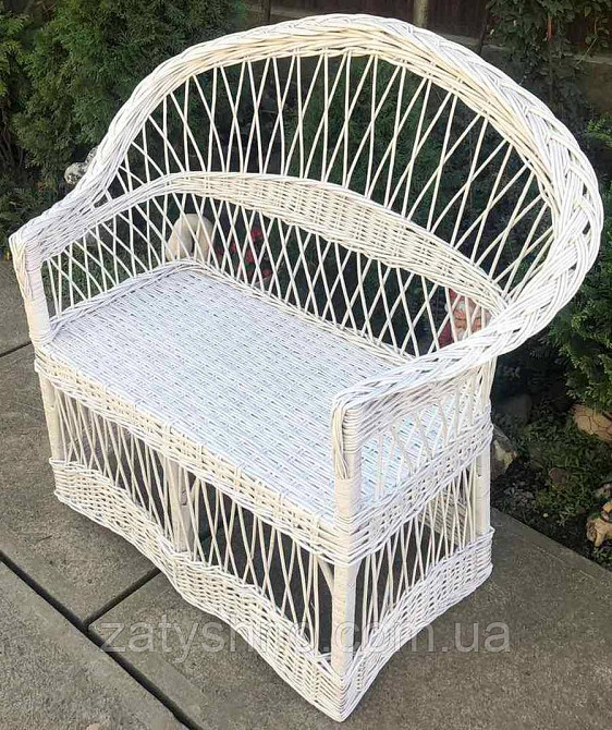 Диван білий не великий на балкон (довжина 110) Київ - фото 4