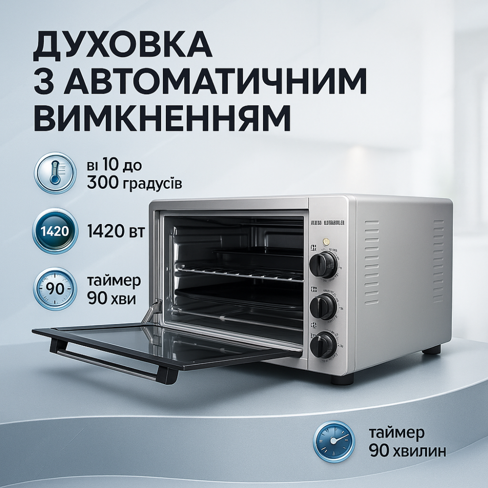 Настольные плиты электронные, Духовка электрическая настольная с грилем, Печь-духовка для готовки CG-55 Львов - изображение 7