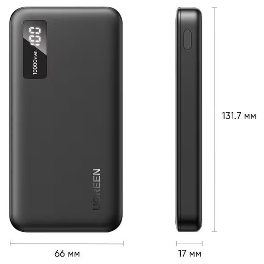 Зовнішній акумулятор UGREEN PB311 10000mAh Mini Quick Charging  20W Київ - фото 3