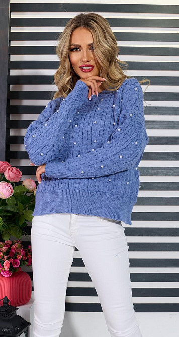 Светр з перлинами (50-52) Київ - фото 1