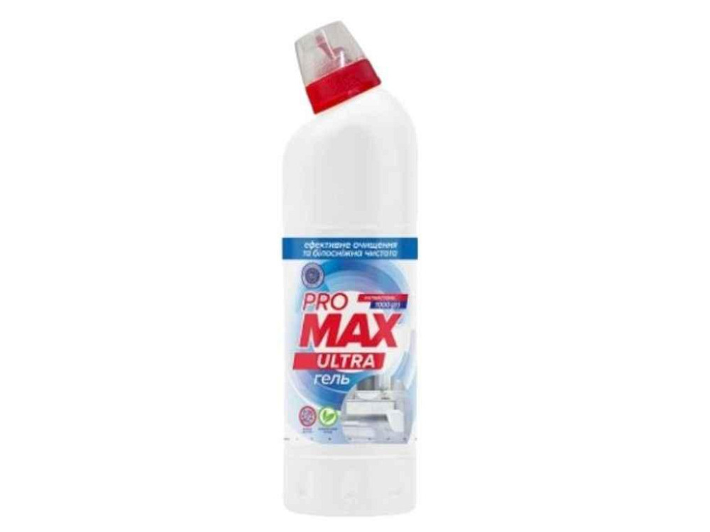 Гель для чистки ванных комнат 1л бутылка УЛЬТРА ТМ PROMAX Киев - изображение 1