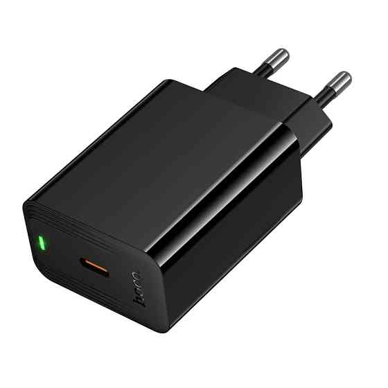 Мережевий зарядний пристрій HOCO CS93A Leader single port PD20W charger Black Одеса