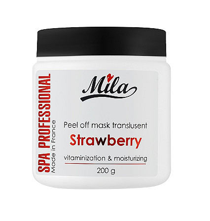 Альгинатная маска Клубника Mask peel-off translucent strawberry Mila Perfect 200 г Винница - изображение 1