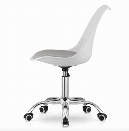 Офісне крісло Leobert Alba біло-сірий Київ