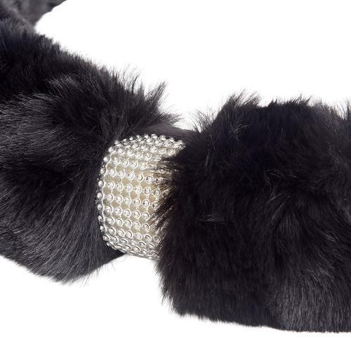 Чохол на кермо VLOD-24FA6 BK M чорний з хутром Харків - фото 9