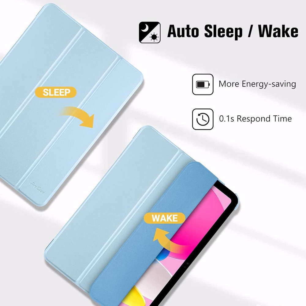 Защитный чехол-книжка ProCase для iPad (A16) 11-го/10-го поколения (2025/2022) A3354 / A3355 / A2696 / A2757 / A2777 Днепр - изображение 3