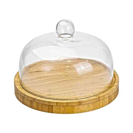 Yiwu Набір для нарізання сиру Ø 25 зі скляною кришкою Коломыя