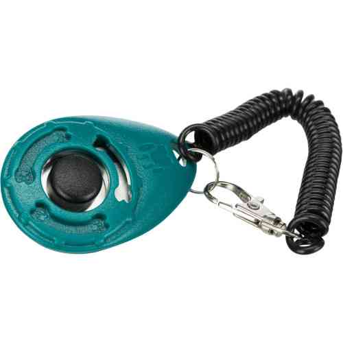 Кликер Trixie для собак с карабином и спиральным тросом Киев