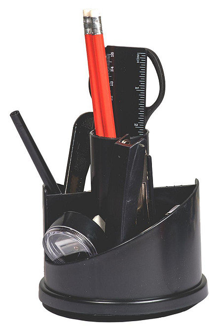 Настільний офісний набір "Norma" 7010-09N "Вертушка-винт"чорн 14 предм, шт Київ - фото 1