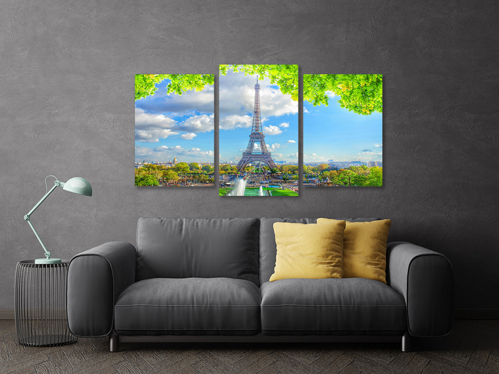 Модульная картина в гостиную / спальню  Ейфелева вежа Art-645_3 Киев - изображение 3