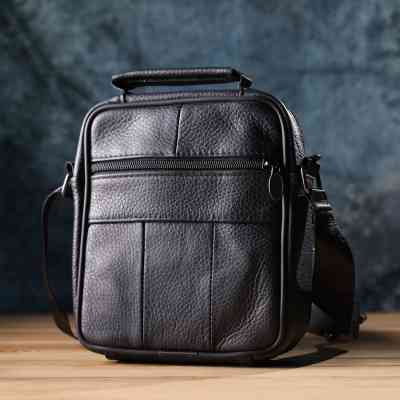 Сумка Vintage З натуральної шкіри Чорна (22864) Вінниця