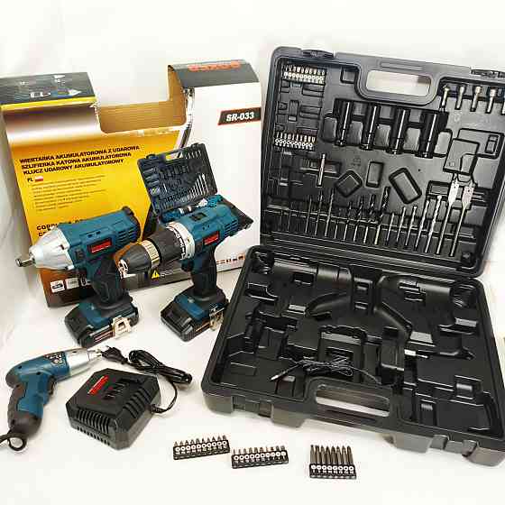 Набір акумуляторних інструментів 24 В Boxer SR-033 набір гайковерт шуруповерт викрутка TX-57 Львів