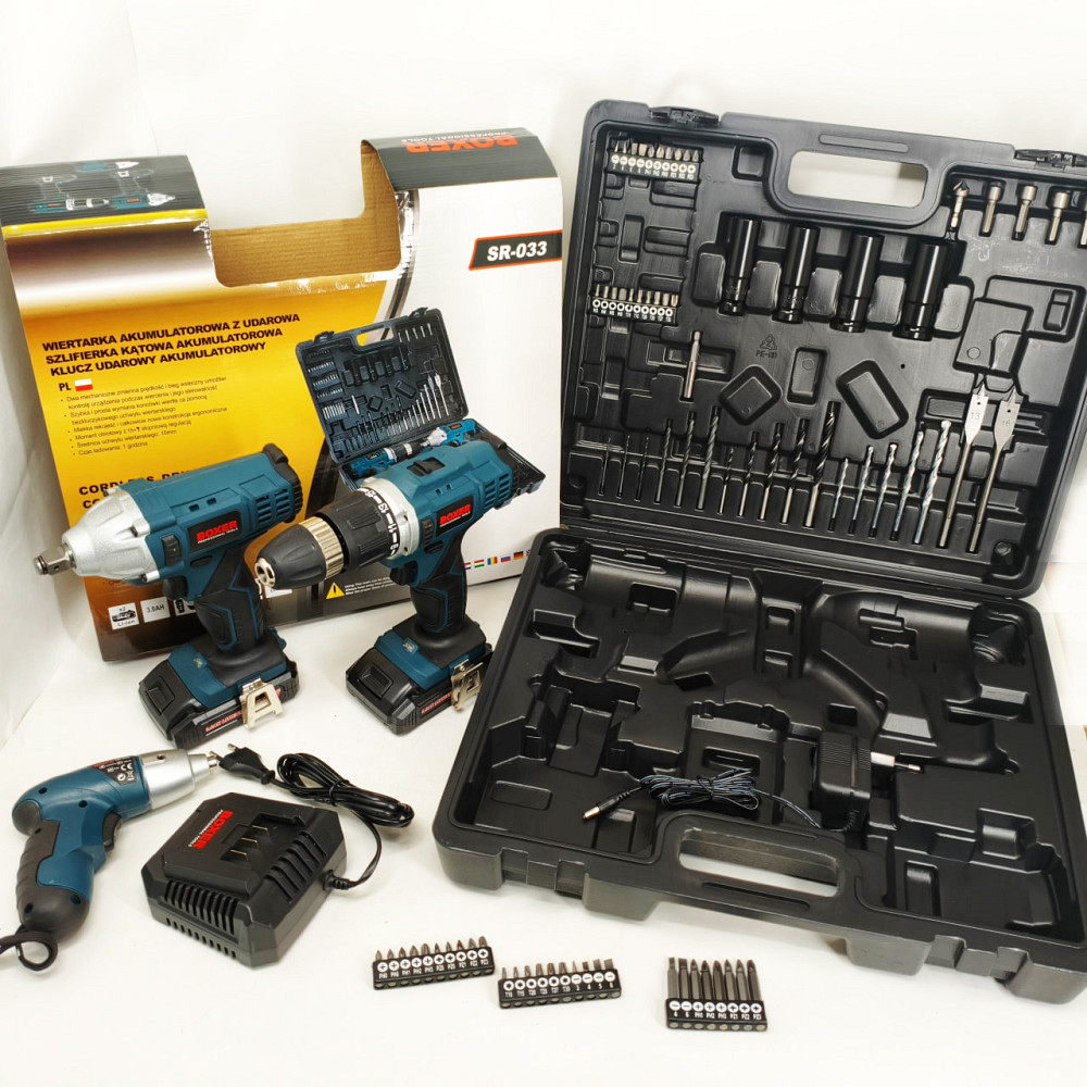 Набір акумуляторних інструментів 24 В Boxer SR-033 набір гайковерт шуруповерт викрутка TX-57 Львів - фото 4