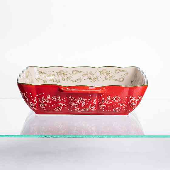 Yiwu Форма для запікання Vintage 28×24×6 (см) квадратна форма для випікання в духовці з ручками Коломия