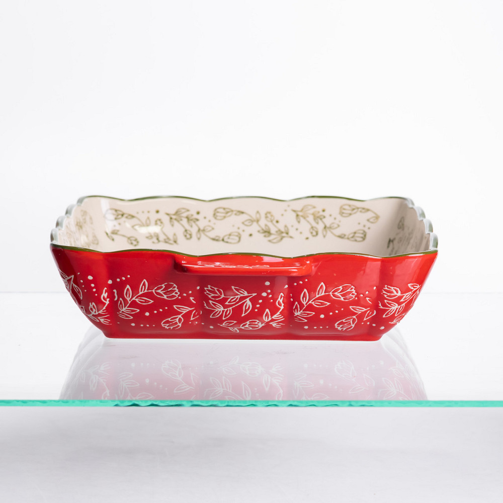 Yiwu Форма для запікання Vintage 28×24×6 (см) квадратна форма для випікання в духовці з ручками Коломия - фото 2