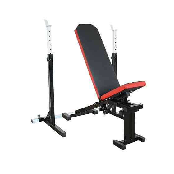 Скамья с отрицательным углом 40 на 40 мм + Стойки под штангу 50 на 50 мм Киев