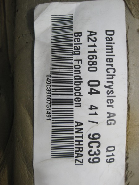 Mercedes-Benz  A2116800441 9C39 Килим салону задній колір "Антрацит" E-Class W211 Одеса - фото 5