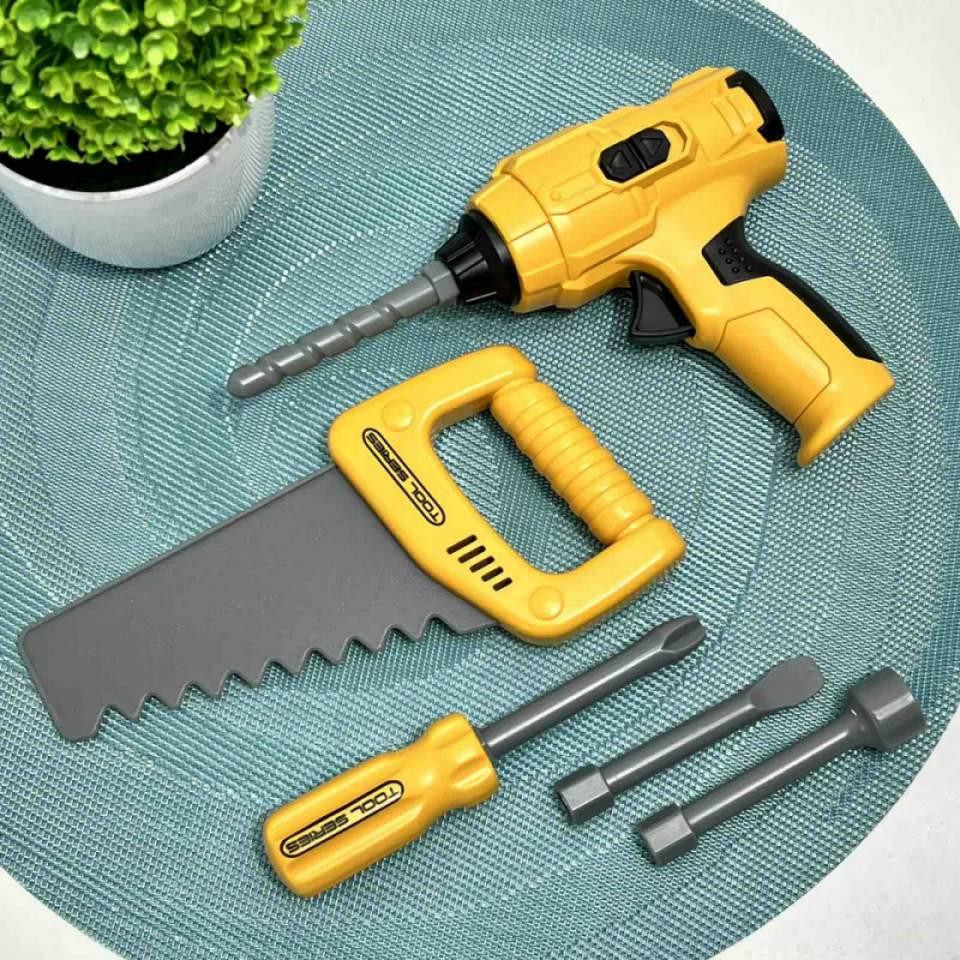 Набір інструментів шуруповерт дриль механічний Жовтий (T027) Чернигов - изображение 6