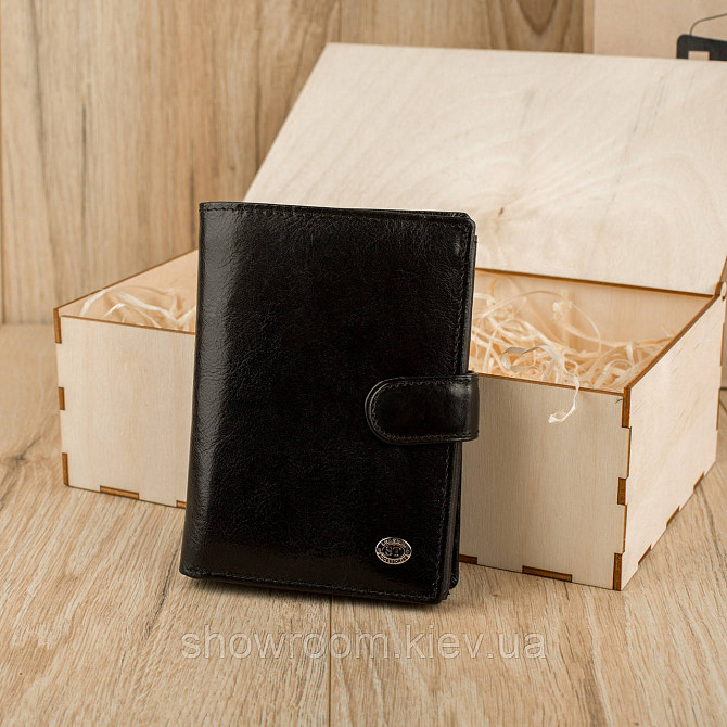 Мужской подарочный набор Leather Collection (бумажник и ремень автомат) (LC010) Киев - изображение 4