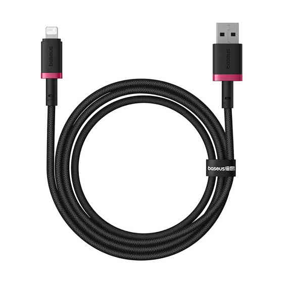 Кабель Baseus Dura Series Fast Charging Cable USB to iP 2.4A 1m Red+Black Одеса