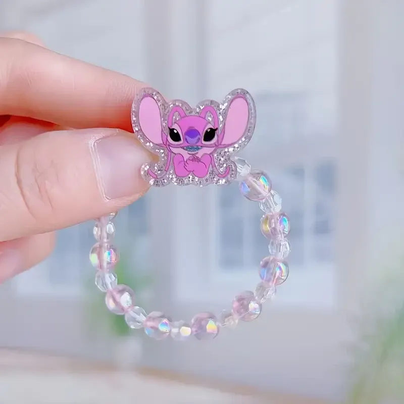 Парні браслети для друзів «Стіч і Енджи» з декоративних намистин Київ - фото 3