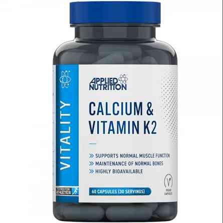 Кальций и витамин K2 Applied Nutrition Calcium & Vitamin K2 60 капсул Луцк