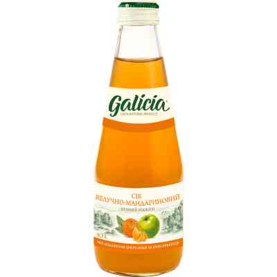 Сік Galicia Яблучно-мандаринового пастеризованого неосвітленого 300 мл с/б (4820209562705) Вінниця