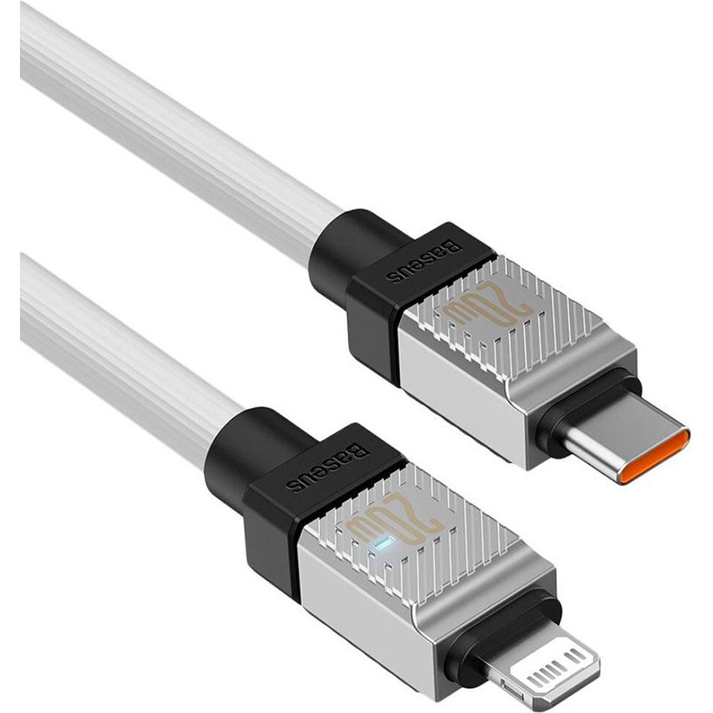 Кабель Baseus CoolPlay Series Fast Charging Cable Type-C to iP 20W 2m White Одеса - фото 4