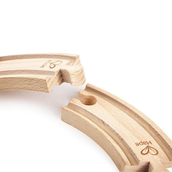 Набір для залізниці Hape короткі вигнуті рейки 4 шт. (E3776) Харків - фото 6