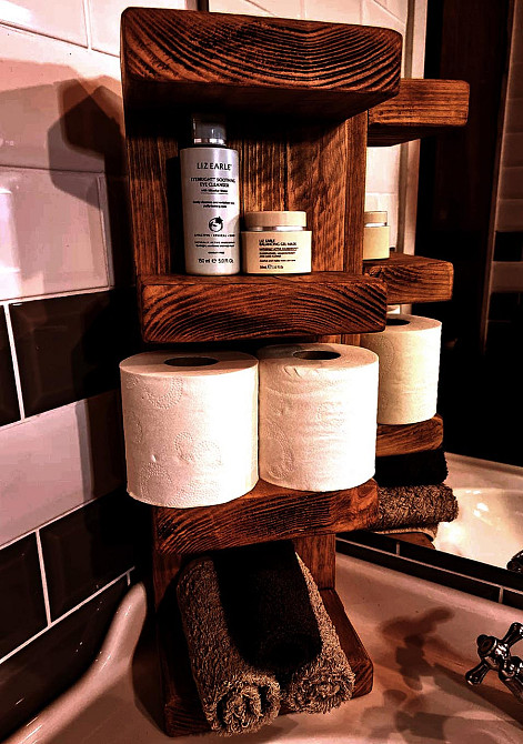 Полиця для ванної "Цилові" латте Миколаїв - фото 1