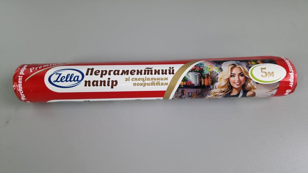 Пергамент для випікання (5 м*28 см) Zella білий силіконовий (1 рул) Харків - фото 1