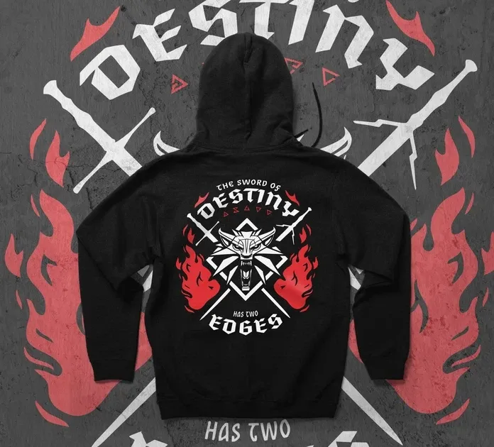 Худи мужское с принтом The Witcher Two Swords Размер 52 Anime1086 Днепр - изображение 1