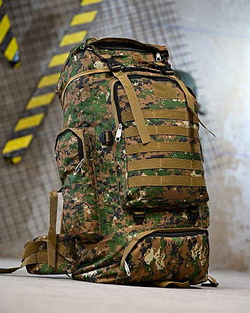 Рюкзак тактический 50л Darvall pixel green ПП4629 Киев - изображение 3