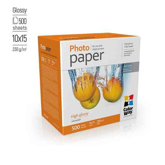 Фотопапір CW глянсовий 230 г/м2 10x15 см 500 л (PG2305004R) 10х15 см Харьков