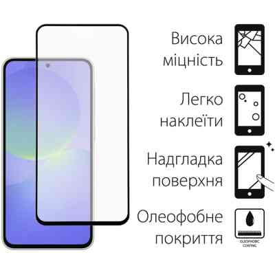 Чохол до мобільного телефона Dengos Kit Samsung Galaxy A36 5G Soft + glass (Black) (DG-KM-140) Вінниця