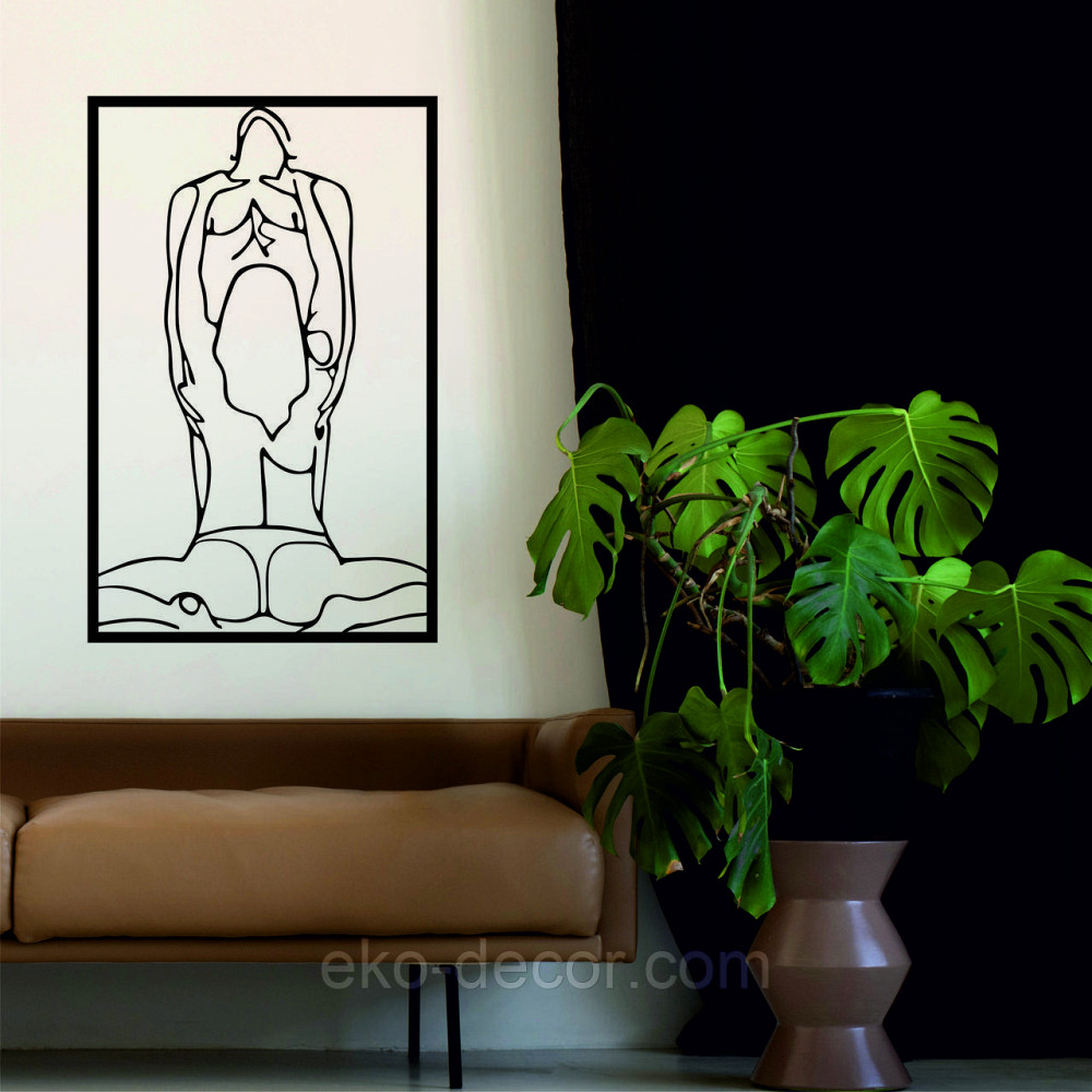 Декоративне настінне Панно «По дорослому 18+», Декор на стіну 110*70 см, Чорний Київ - фото 3