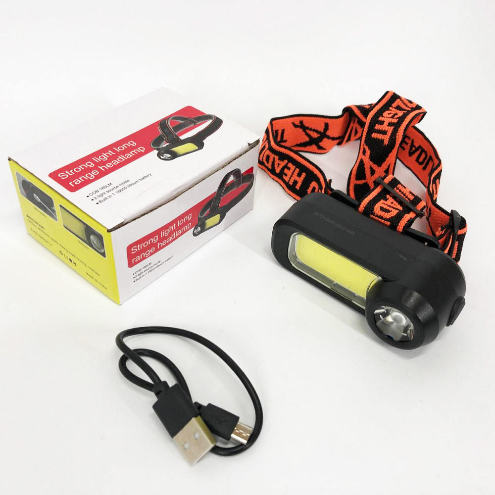 Ліхтар на голову для ЗСУ WH-1707-XPE+COB, Налобний ліхтар для сантехніка Led на голову EN-80 Львів - фото 8